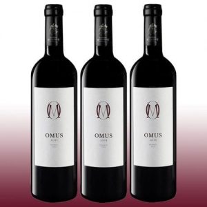 Priorat, Omus 2015, Vino Tinto, 15% Vol., Bodegas Totó Marqués, Variedad de la Uva: Garnacha tinto, Cariñena, Syrah y Cabernet Sauvignon, 12 meses en barrica, 3 botellas de 75 Cl, Anverso tinto 3