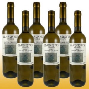 White Wine Llabustes Riesling 2019 - Bodega Vila Corona - Wine from the town D.O. Costers del Segre, Grapes used: Riesling 12,5% VOL, Numbered, Natural fermentation in Oak Barrels 40+20 days 6 Bottles y